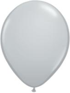 5" Round Gray (100 count) Qualatex